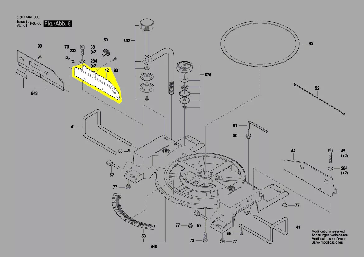 support butée réf. 1 609 B06 259 Bosch